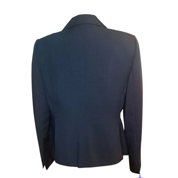 NWT Kasper Single Button Blazer Sz. 12 Navy Blue Office, Professional - Picture 5 of 12